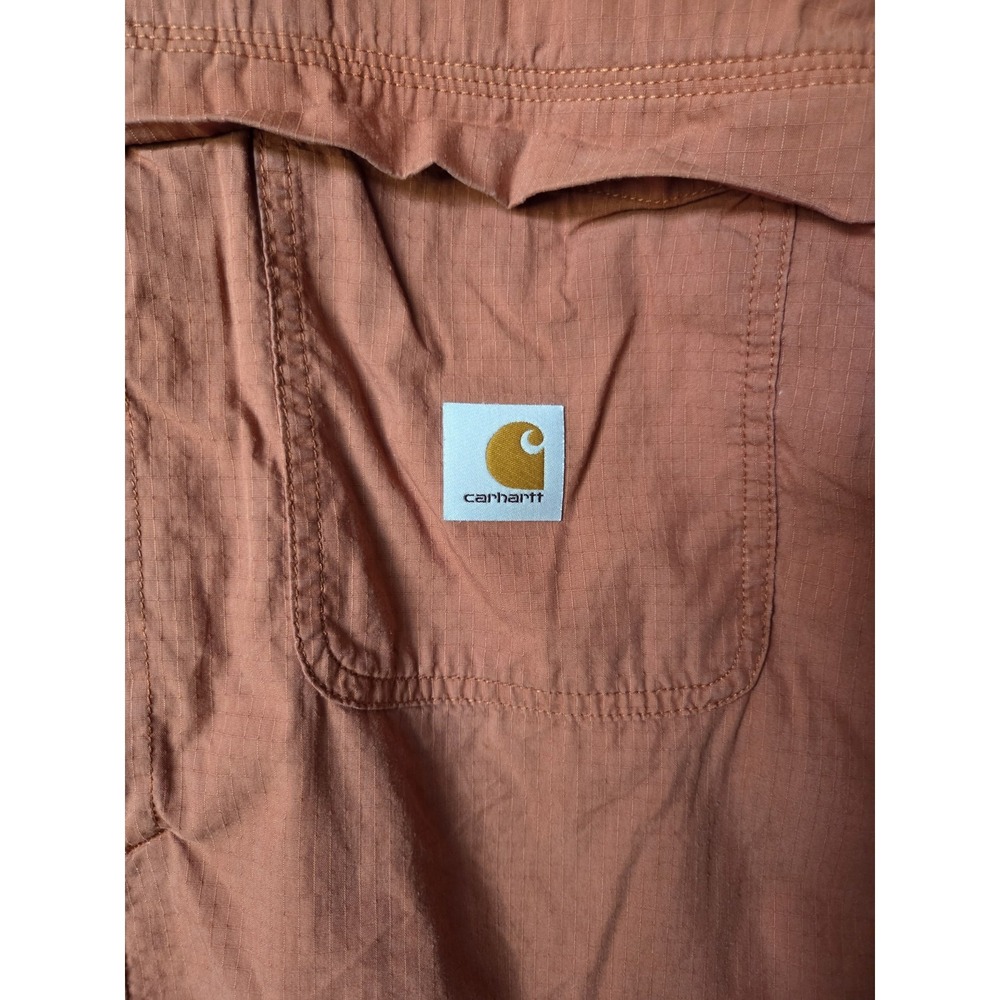 Carhartt Force Fishing Shirt Mens XL Burnt Orange Relaxed Fit Vented Work Shirt - Picture 3 of 14